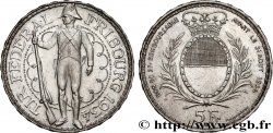 SVIZZERA  5 Francs, monnaie de Tir, Fribourg 1934 Le Locle