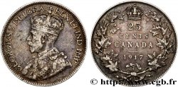CANADA 25 Cents Georges V 1917 