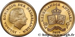 ANTILLE OLANDESI 50 Gulden Proof Alliance Royale 1979 