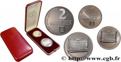 ISRAEL Coffret Proof et BU de deux monnaies 1985 
