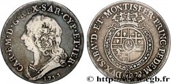 ITALY - KINGDOM OF SARDINIA - CHARLES EMMANUEL III Mezzo Scudo 1755 Turin