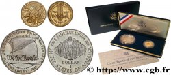 ÉTATS-UNIS D AMÉRIQUE Coffret Proof Bicentennaire de la constitution : 1 Dollar Argent et 5 Dollars Or 1987 West Point - W