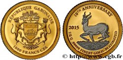 GABóN 1000 Francs CFA Proof Springbok 2015 Paris