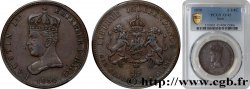HAÏTI 6 Centimes 1/4 Empereur Faustin Ier 1850  TTB45 PCGS