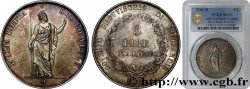 ITALIA - LOMBARDIA 5 Lire Gouvernement provisoire de Lombardie 1848 Milan SPL62 PCGS