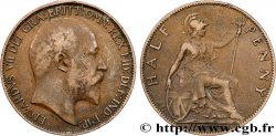 VEREINIGTEN KÖNIGREICH 1/2 Penny Edouard VII 1902 