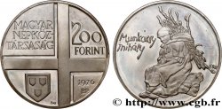 UNGHERIA 200 Forint Proof le peintre Mihály Munkácsy 1976 Budapest