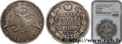 RUSSIE 1 Rouble “2 fermé” 1831 Saint-Petersbourg TB NGC