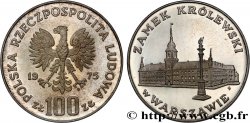 POLAND 100 Zlotych Proof Château de Varsovie 1975 Varsovie MS 