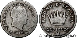 ITALY - KINGDOM OF ITALY - NAPOLEON I 10 Soldi 1812 Milan