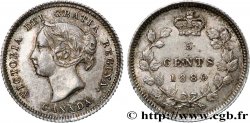 CANADA - VICTORIA 5 Cents  1880 Heaton