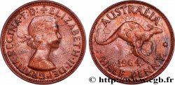 AUSTRALIA 1/2 Penny Élisabeth II 1964 Perth