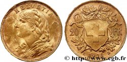 INVESTMENT GOLD 20 Francs  Vreneli   1935 Berne