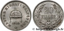 HONGRIE 20 Filler couronne 1914 Kremnitz - KB TTB+ 