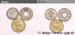 FIDSCHIINSELN Lot de 3 monnaies 1954-1967 
