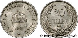 HONGRIE 20 Filler couronne 1914 Kremnitz - KB