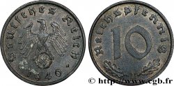 ALLEMAGNE 10 Reichspfennig aigle surmontant une swastika 1940 Vienne