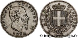 ITALY - KINGDOM OF ITALY - VICTOR-EMMANUEL II 5 Lire  1870 Rome