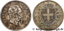 ITALIA 5 Lire Victor Emmanuel II 1873 Milan