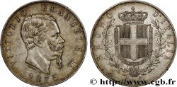 ITALY 5 Lire Victor Emmanuel II 1875 Rome 