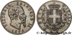 ITALY 5 Lire Victor Emmanuel II 1878 Rome