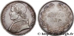 ITALY - PAPAL STATES - PIUS IX (Giovanni Maria Mastai Ferretti) 1 Scudo an VIII 1853 Rome