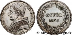 ITALY - PAPAL STATES - GREGORY XVI (Bartolomeo Alberto Cappellari) Scudo an XVI 1846 Rome