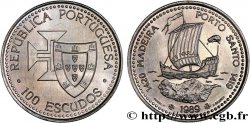 PORTUGAL 100 Escudos Découvertes Portugaises de Madère 1420 et Porto Santo 1419 1989 