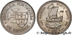 PORTUGAL 100 Escudos Découvertes Portugaises de Madère 1420 et Porto Santo 1419 1989 