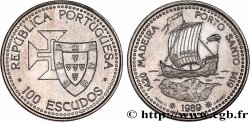 PORTOGALLO 100 Escudos Découvertes Portugaises de Madère 1420 et Porto Santo 1419 1989 