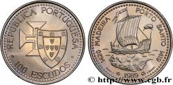 PORTUGAL 100 Escudos Découvertes Portugaises de Madère 1420 et Porto Santo 1419 1989 