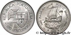 PORTUGAL 100 Escudos Découvertes Portugaises de Madère 1420 et Porto Santo 1419 1989 