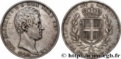ITALY - KINGDOM OF SARDINIA 5 Lire Charles-Albert 1843 Gênes