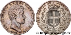 ITALIEN - KÖNIGREICH SARDINIEN 5 Lire Charles-Albert 1845 Gênes
