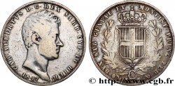 ITALY - KINGDOM OF SARDINIA - CHARLES-ALBERT 5 Lire  1847 Gênes