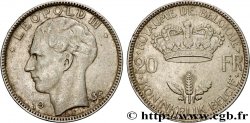 BÉLGICA 20 Francs Léopold III  1935 