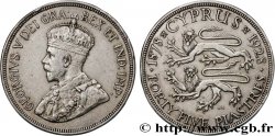 CHIPRE 45 Piastres Georges V 1928 