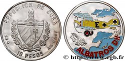KUBA 10 Pesos Proof avion Albatros DII 1994 