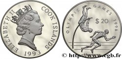 ISLAS COOK 20 Dollars Proof Jeux Olympiques d’été Atlanta 1996 1993 