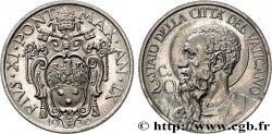 VATICAN ET ÉTATS PONTIFICAUX 20 Centesimi frappe au nom de Pie XI an IX / Saint Paul 1930 Rome SUP 