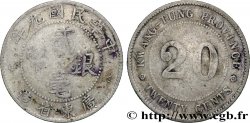 CHINE 20 Cents Province de Kwangtung  an 9 de la République (1920) 