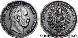 GERMANY - KINGDOM OF PRUSSIA - WILLIAM I 5 Mark 1874 Berlin