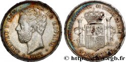 ESPAGNE 5 Pesetas Amédée Ier 1871 Madrid