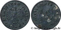 GERMANIA 10 Reichspfennig aigle surmontant une swastika 1940 Muldenhütten