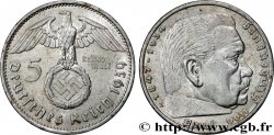 GERMANIA 5 Reichsmark Maréchal Paul von Hindenburg 1939 Muldenhütten - E