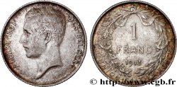 BELGIQUE 1 Franc Albert Ier légende française 1913 