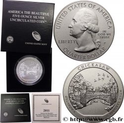 ÉTATS-UNIS D AMÉRIQUE 25 cent - 5 onces d’argent FDC - CHICKASAW - Oklahoma 2011 Philadelphie