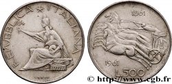 ITALIE 500 Lire Centenaire de l’Unité Italienne 1961 Rome