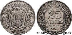 GERMANY 25 Pfennig Empire aigle impérial 1911 Berlin