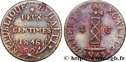 HAITI 2 Centimes faisceau, an 43 1846 